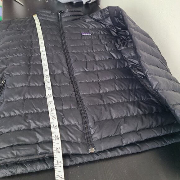 Patagonia Goose Down Sweater Puffer Jacket Full Zip Black Men’s Size Medium - Picture 6 of 11